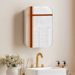 White mirrored bathroom wall cabinet – image 10