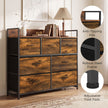 HOMCOM Chest of Drawers with 7 Drawers, Industrial Fabric Storage Unit with Top Shelf and Steel Frame for Bedroom – view 7