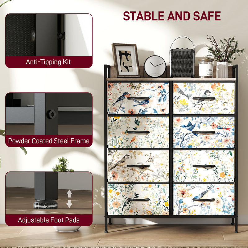 8-drawer fabric chest of drawers – image 7