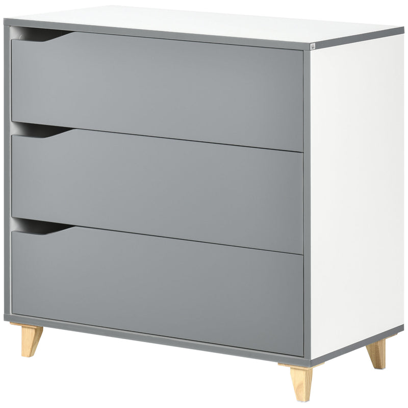 Grey 3-drawer chest – image 10