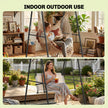Outsunny Hammock Chair Stand Only 150KG Load Capacity for Indoor Outdoor, Black – view 6