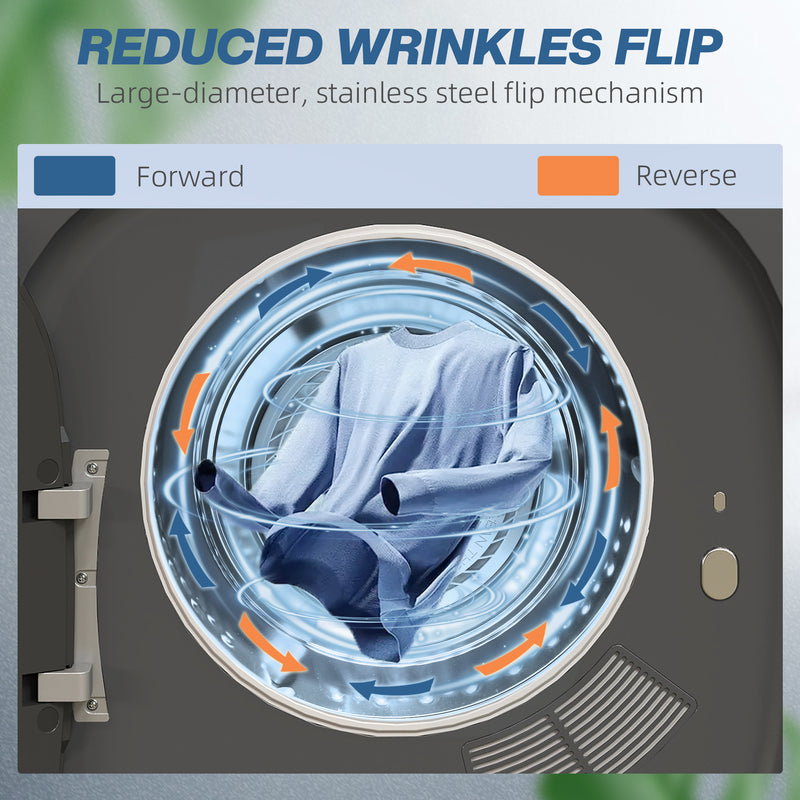 Compact tumble dryer in grey – image 6