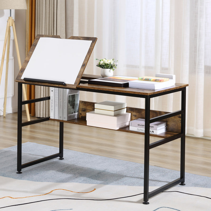 Drafting table with tilting top – image 2