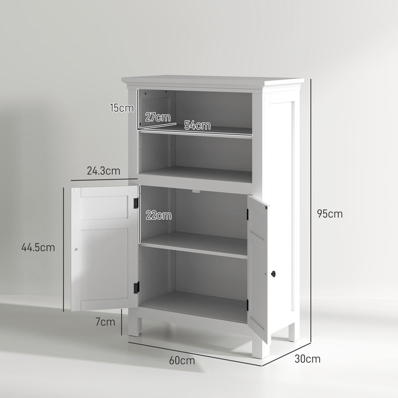 60 cm white bathroom cabinet – image 3