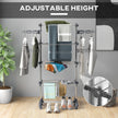 4-tier clothes airer, grey – image 4