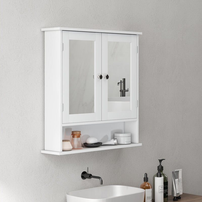 Bathroom wall cabinet with mirrors – image 7