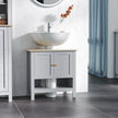 Grey under sink cabinet with legs – image 2
