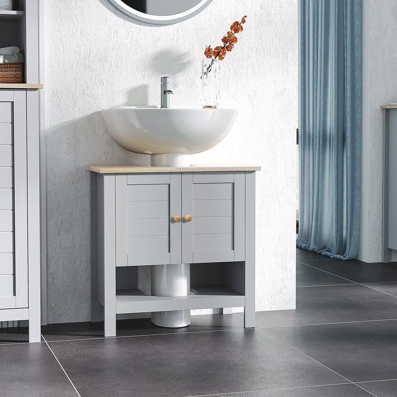 Grey under sink cabinet with legs – image 2