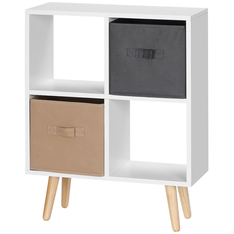 White 4-cube storage unit – image 10