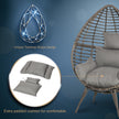 Teardrop rattan egg chair – image 5