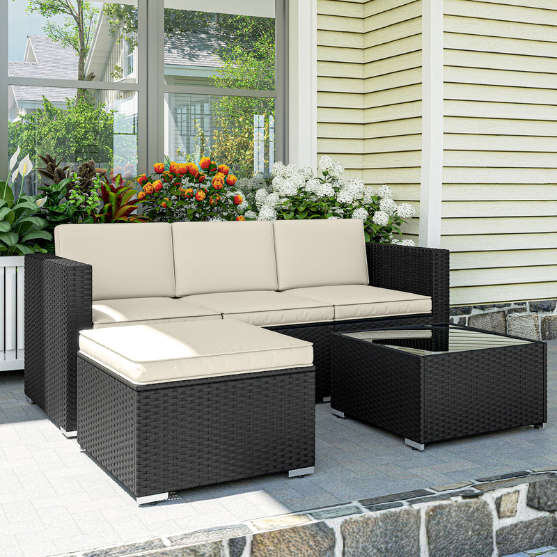 3-piece rattan sofa set – image 8