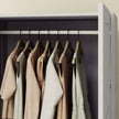 Grey panel door wardrobe – image 8