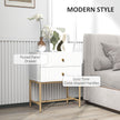 Raised ridged bedside table – image 4