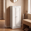 HOMCOM Narrow Bathroom Cabinet, Slim Storage Cabinet with 2 Doors & 4 Tiers, Freestanding Narrow Cupboard – view 9