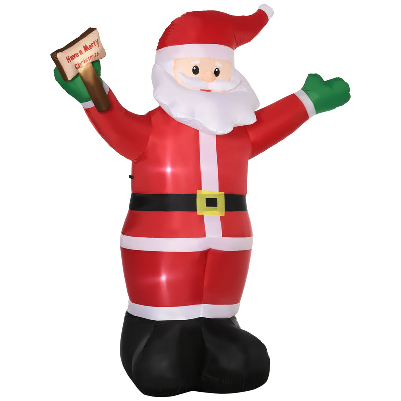 8ft Inflatable Santa on a white background