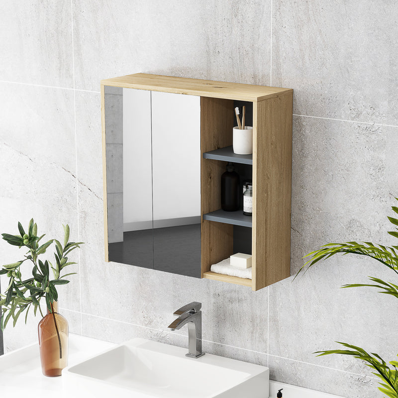 Wood-effect mirror cabinet – image 8