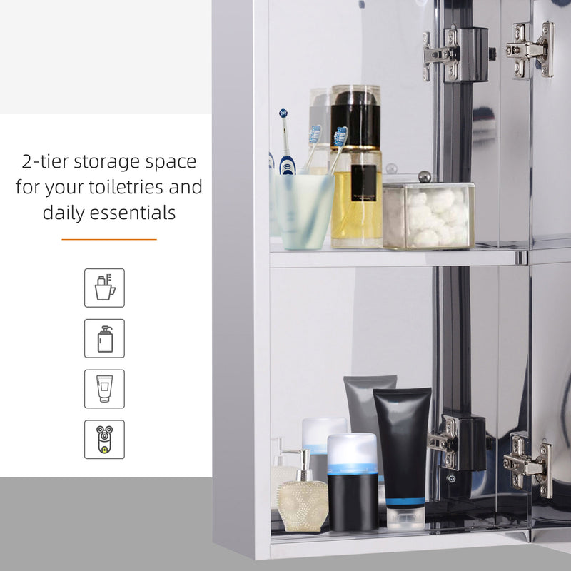 Compact steel mirror cabinet – image 5
