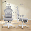 HOMCOM Ergonomic and Adjustable Office Chair - Grey – view 3