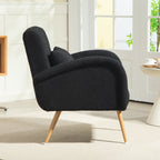 Teddy Fleece Accent Chair - Black