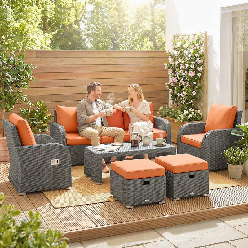 6-piece rattan sofa set – image 9