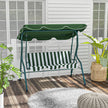 Green striped swing seat – image 7