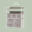 White & natural 7-drawer storage unit – image 3