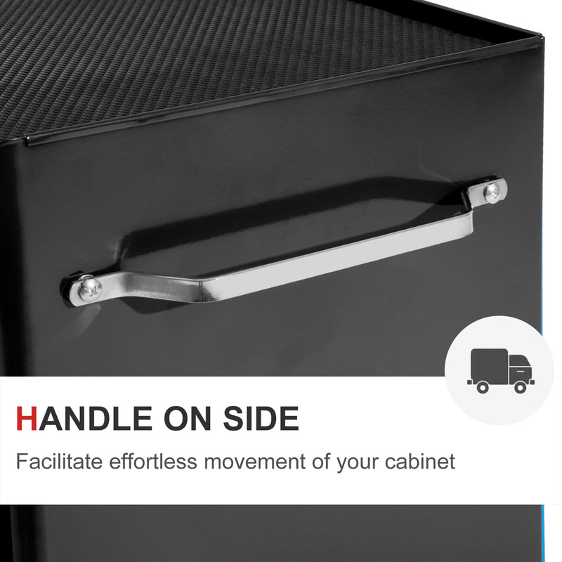 5-Drawer Lockable Rolling Tool Chest with EVA Liners – Black – image 7 of 9
