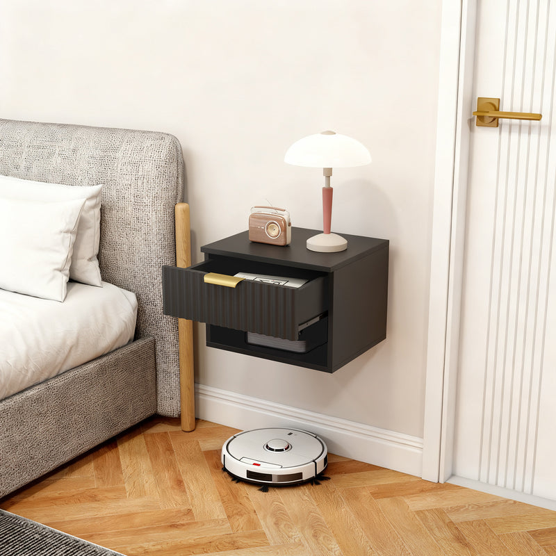 Fluted floating bedside tables – image 9
