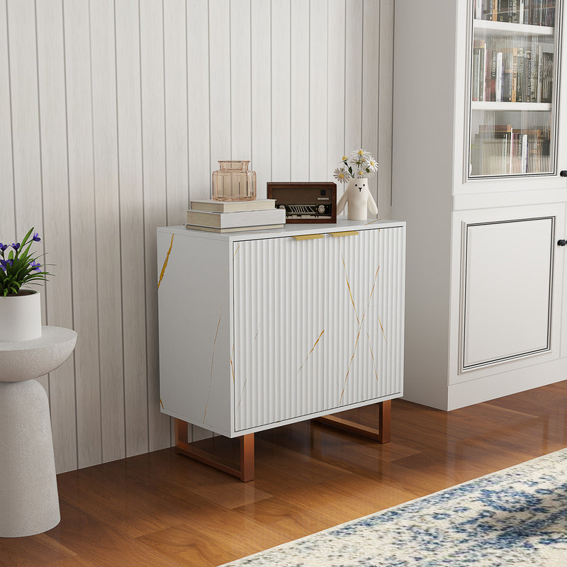 White ribbed sideboard – image 10