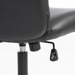 HOMCOM Home Office Desk Chair Height Adjustable Swivel Chair Cross Legged Wide Seat Swivel Wheels Black – view 10