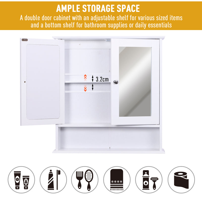 White mirrored wall cabinet – image 6