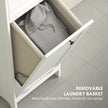 Bathroom cabinet with laundry basket – image 5