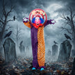 167cm Animated Clown with Rotating Head, Glowing Eyes & Sound – image 8 of 9