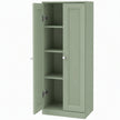 HOMCOM Narrow Bathroom Cabinet, Slim Storage Cabinet with 2 Doors & 4 Tiers, Freestanding Narrow Cupboard