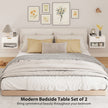 Fluted floating bedside tables – image 4