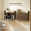Dark brown wall-mounted desk – image 4