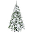 6ft snow-flocked pine Christmas tree – image 10