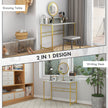 105 cm white and gold dressing table – image 6