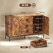 120 cm sideboard with 3 drawers – image 3