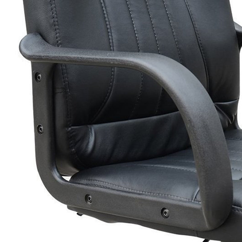 Faux leather swivel executive chair – image 9