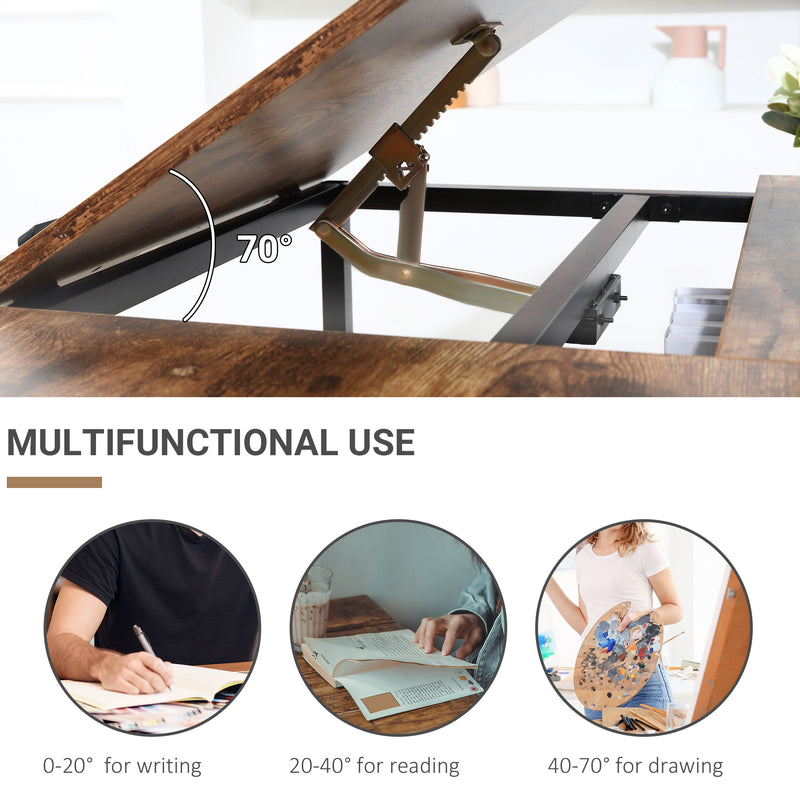 Drafting table with tilting top – image 5