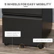 Anti-tilt 3-drawer steel filing cabinet – image 5