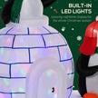 LED lighting on the 5ft penguins and igloo Christmas inflatable