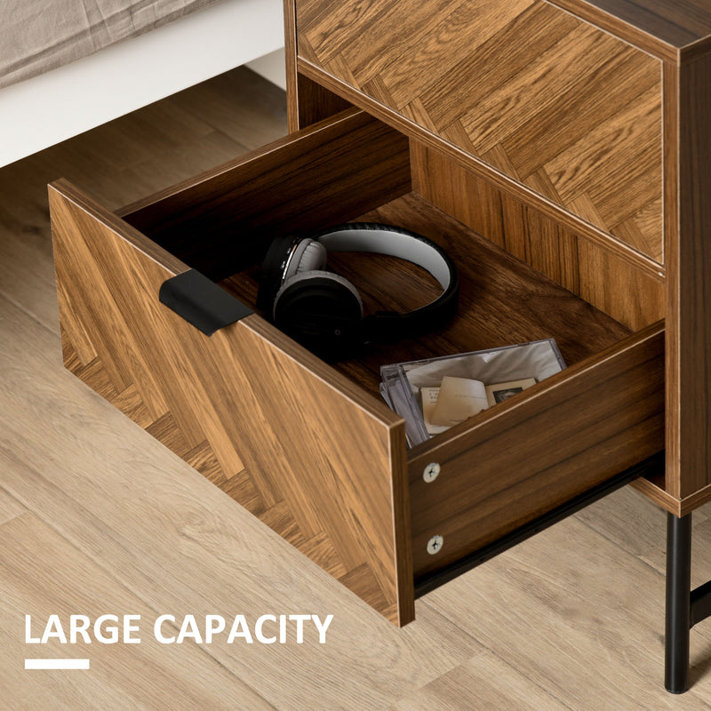Herringbone bedside table – image 4