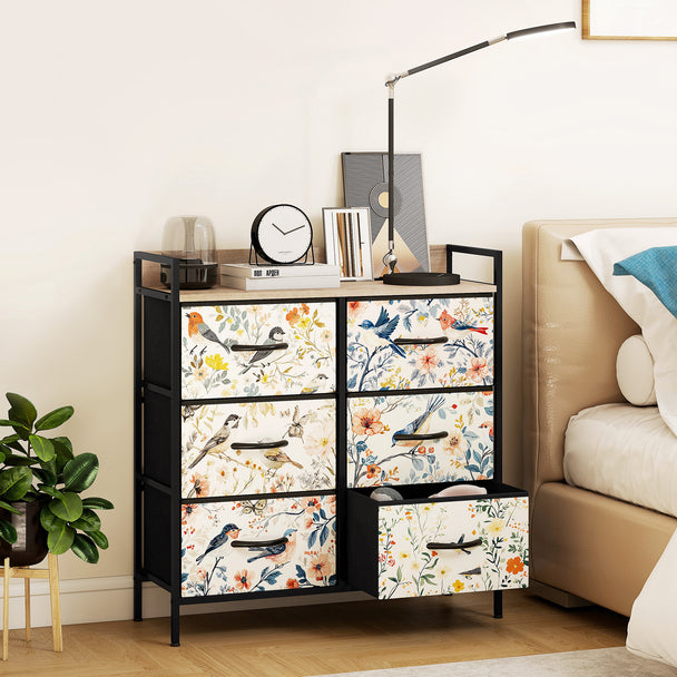 6-drawer fabric chest of drawers – image 2