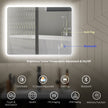 80 x 60 cm LED mirror with Bluetooth – image 4