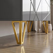 HOMCOM Modern Luxe High Gloss Sideboard, with Hairpin Legs - Grey – view 10