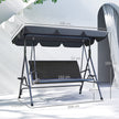 Grey rattan swing seat – image 3