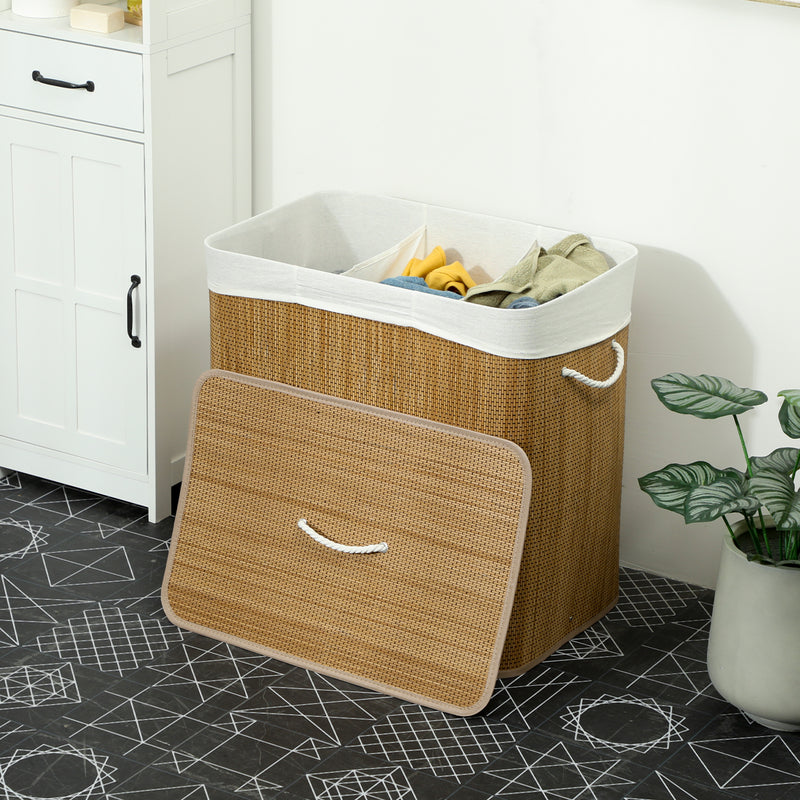 144L bamboo laundry hamper – image 9