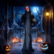 183cm Animated Grim Reaper with Scythe & Glowing Eyes – image 8 of 9